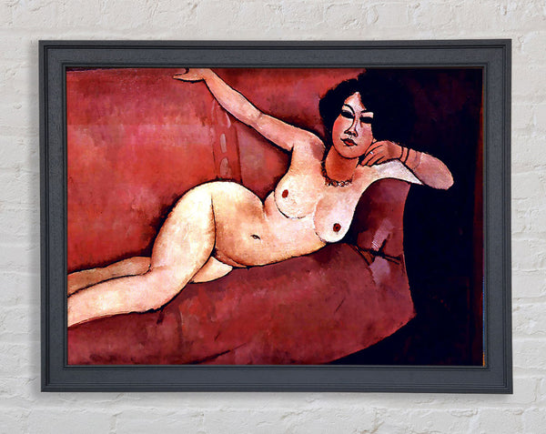 Modigliani Act On A Sofa Almaiisa Framed Print