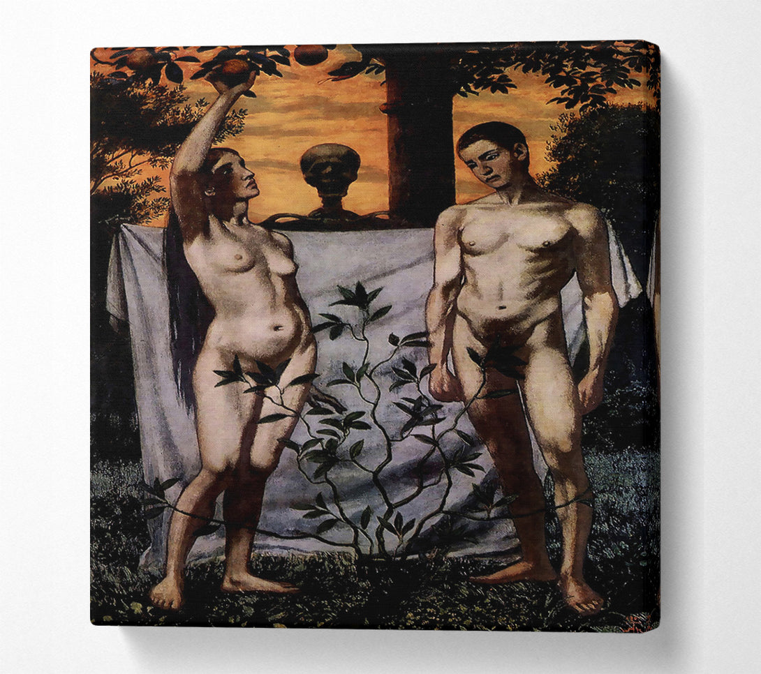  A Canvas Print of Hans Thoma Adam And Eve Canvas Wall Art