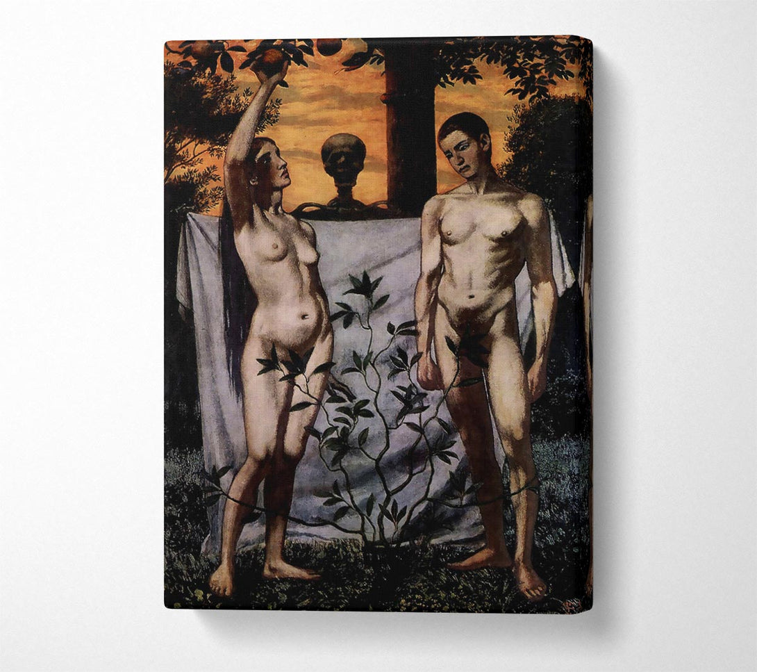  A Canvas Print of Hans Thoma Adam And Eve Canvas Wall Art