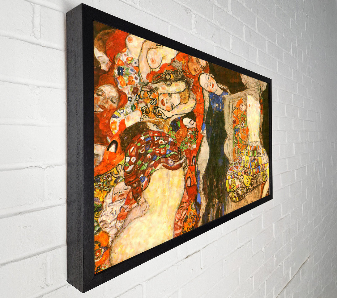  A Canvas Print of Klimt Adorn The Bride With Veil And Wreath Canvas Wall Art