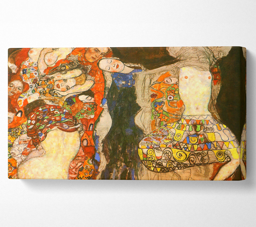  A Canvas Print of Klimt Adorn The Bride With Veil And Wreath Canvas Wall Art