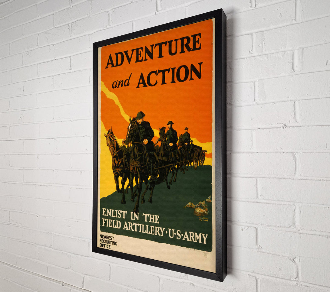  A Canvas Print of Adventure And Action Canvas Print