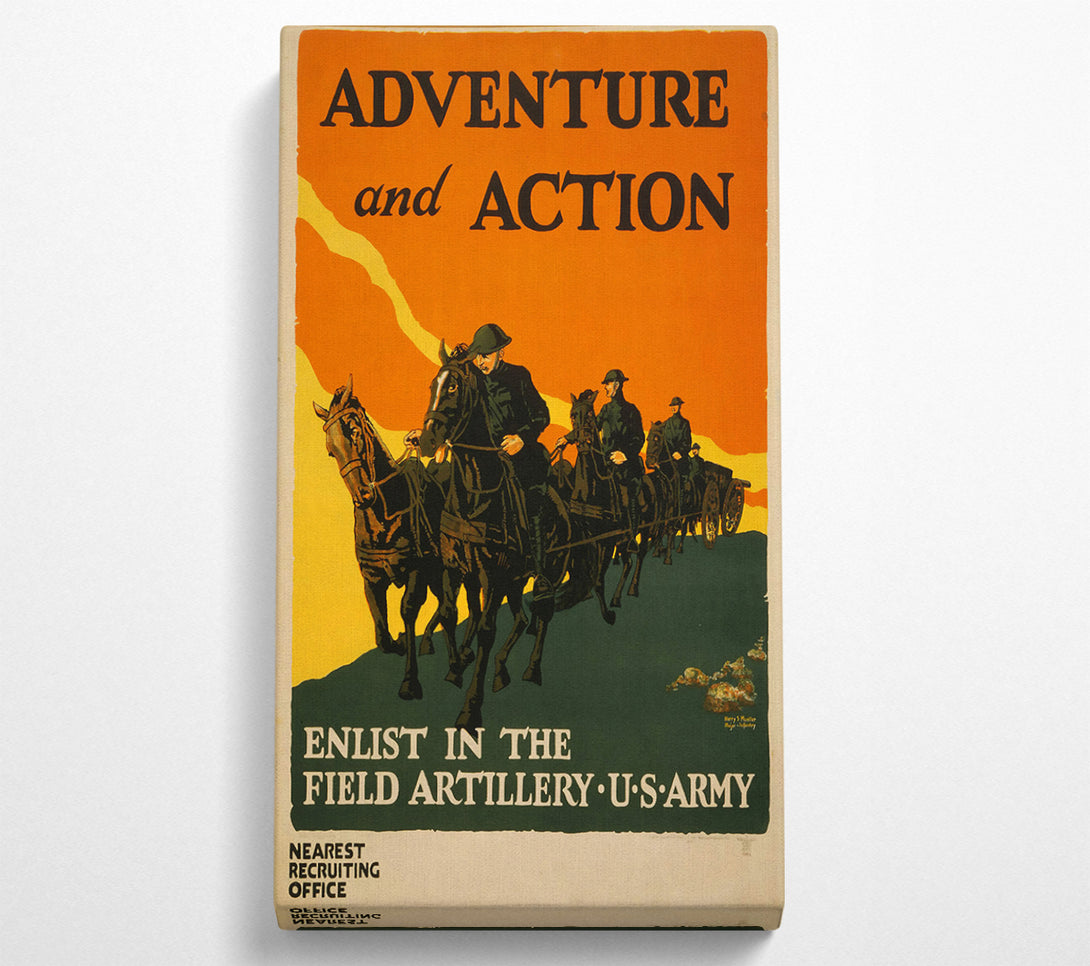  A Canvas Print of Adventure And Action Canvas Print