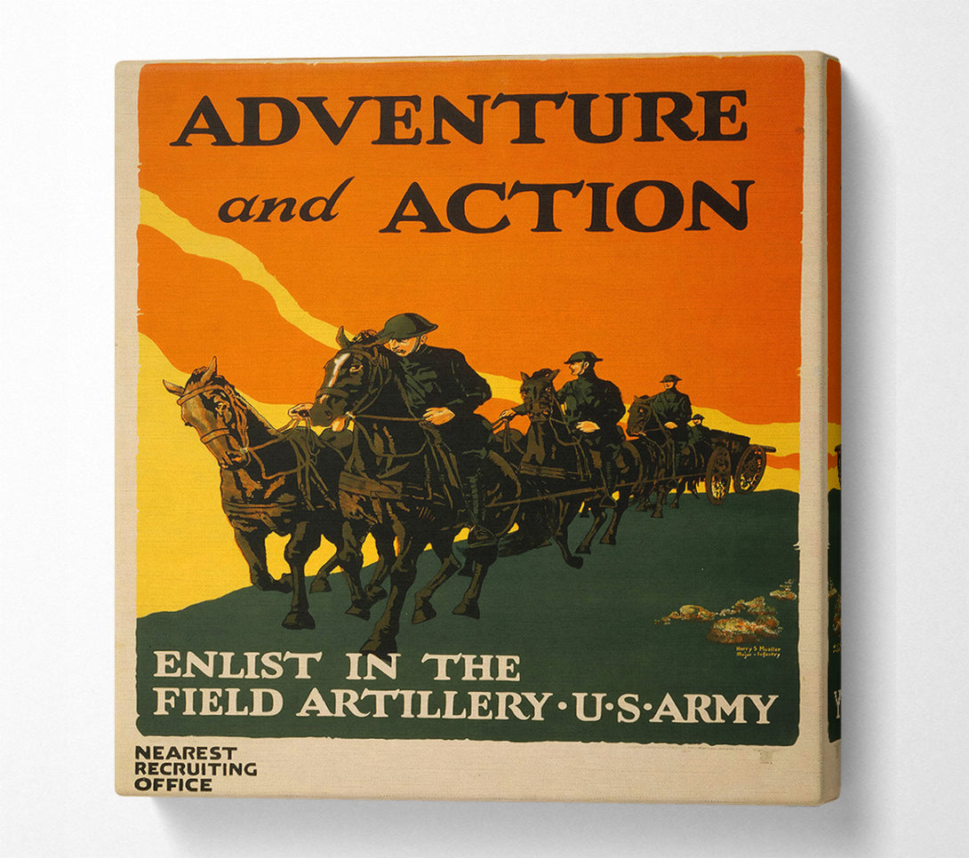  A Canvas Print of Adventure And Action Canvas Print