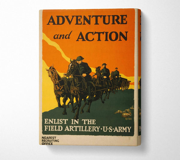  A Canvas Print of Adventure And Action Canvas Print