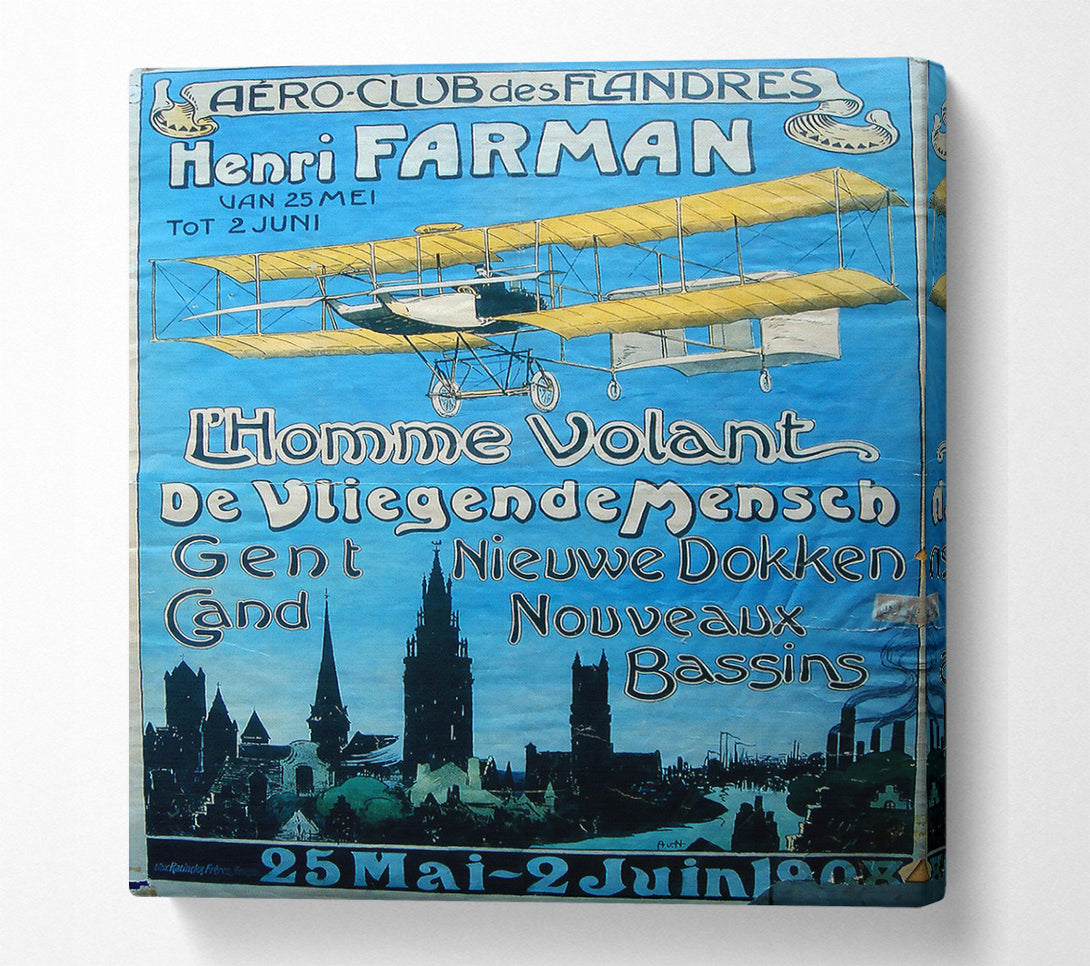  A Canvas Print of Aero Club Canvas Art