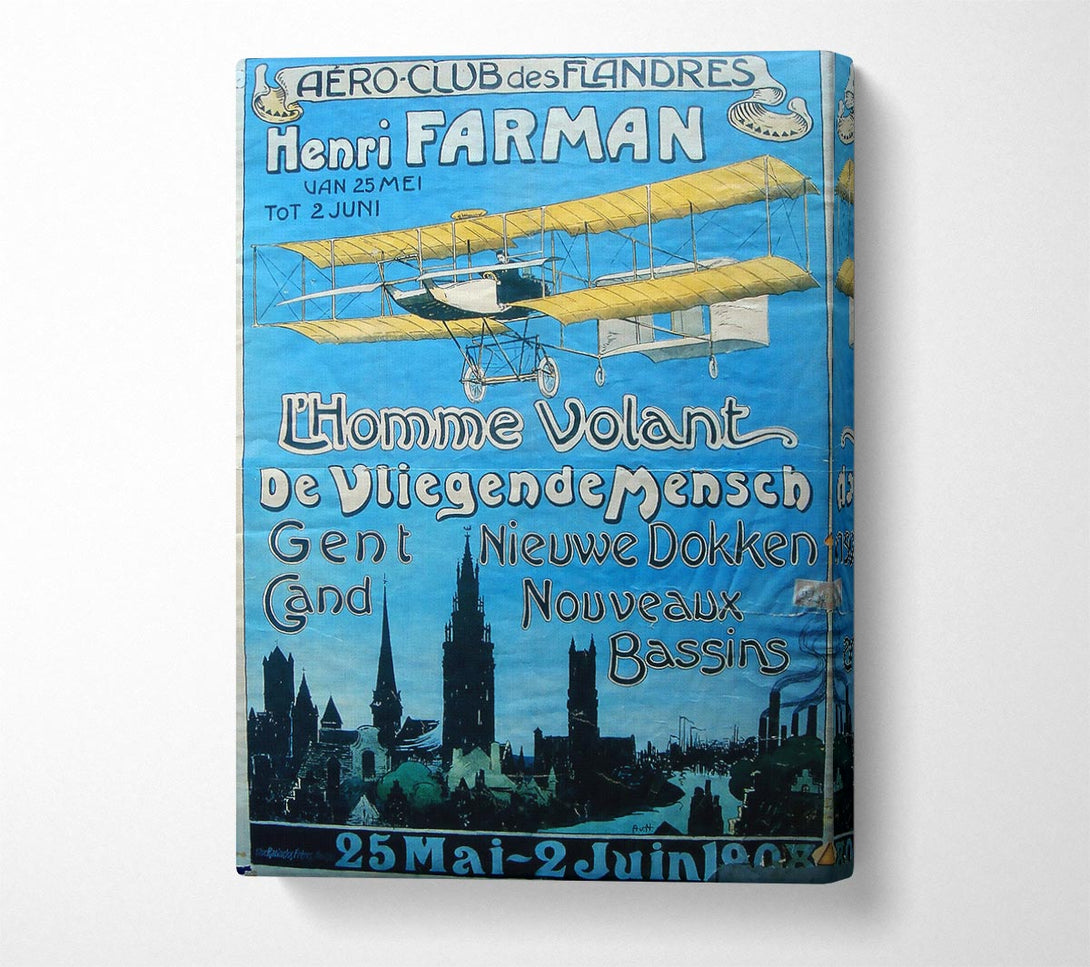  A Canvas Print of Aero Club Canvas Art