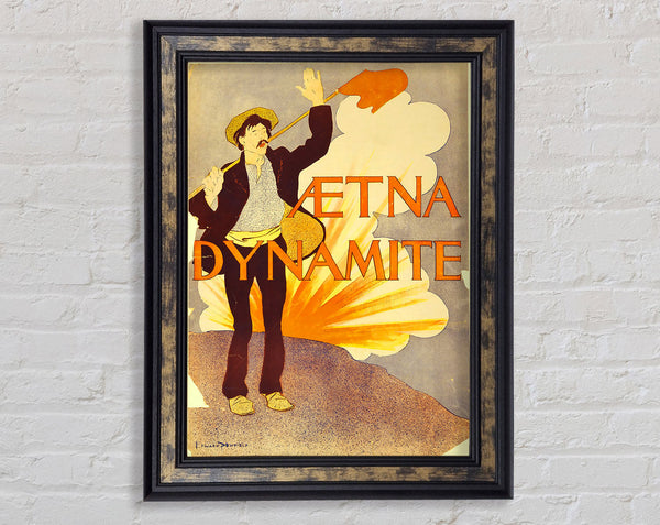 Aetna Dynamite Framed Print