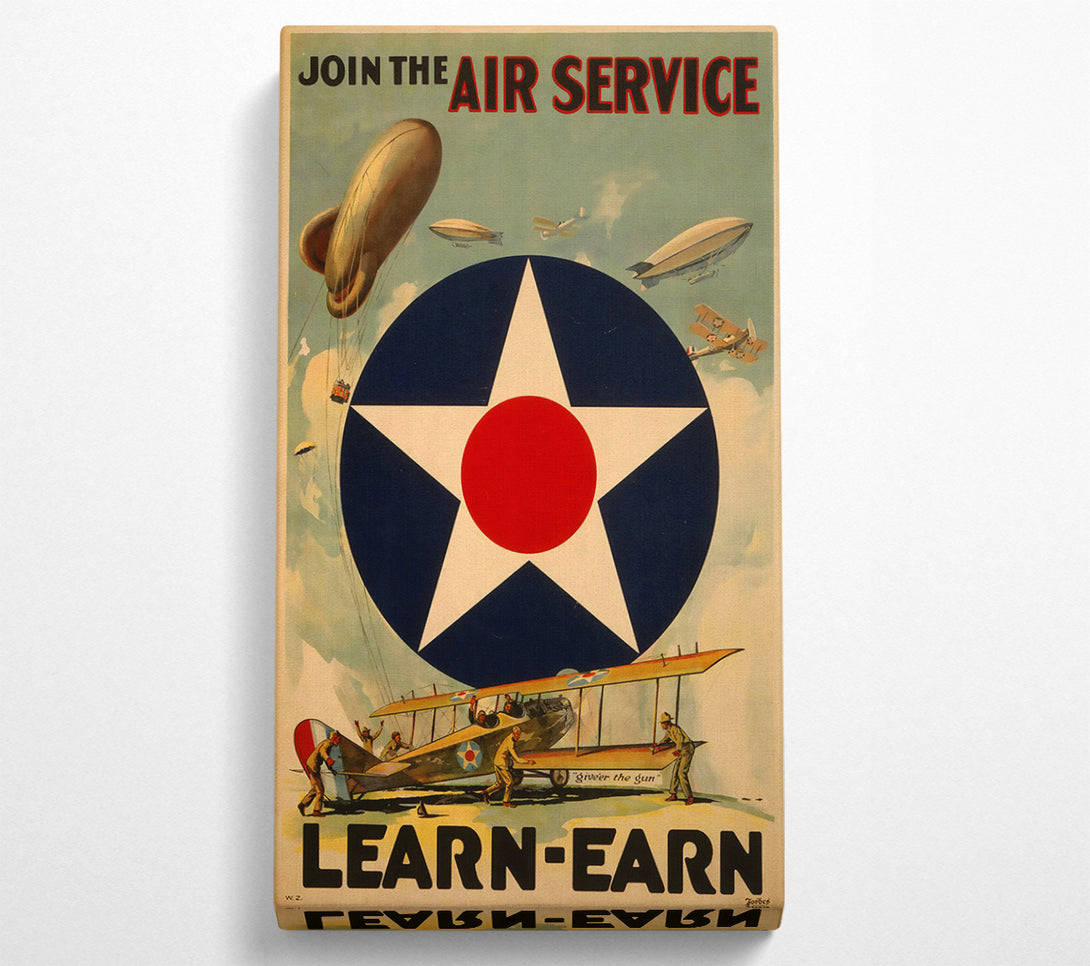  A Canvas Print of Air Service Canvas Wall Art