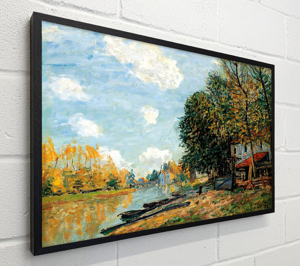 Sisley Moret On The Banks Of The River Loing