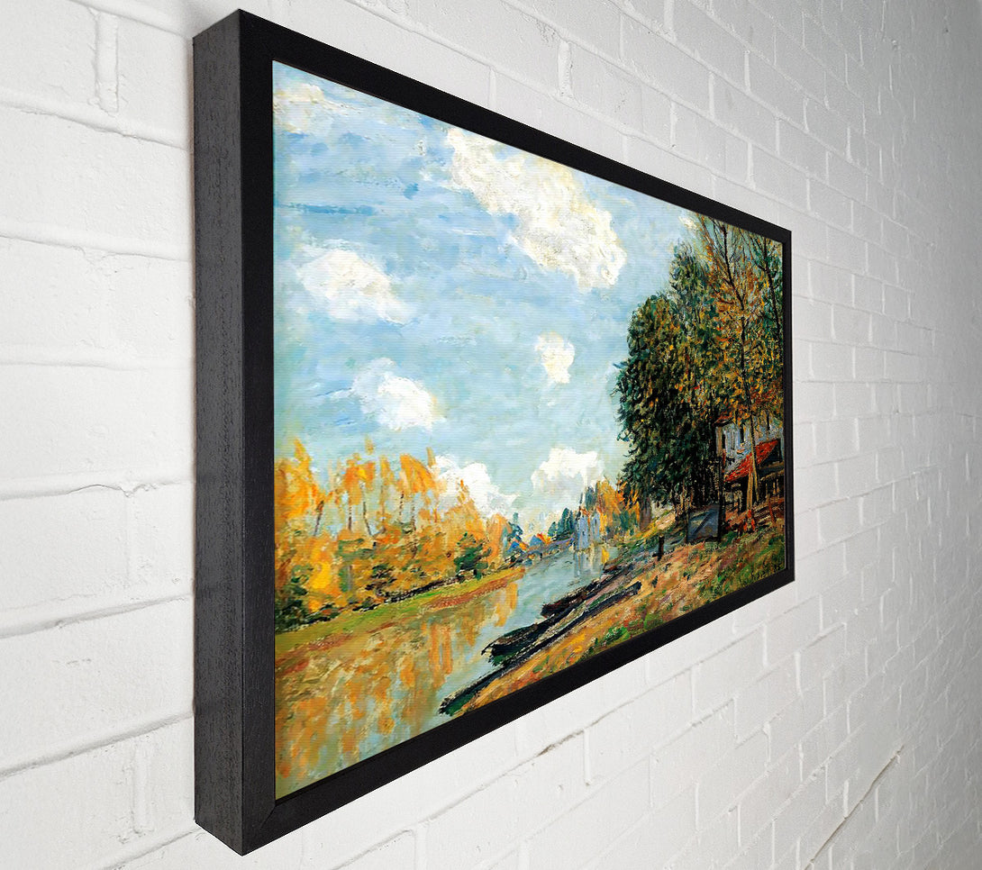  A Canvas Print of Sisley Moret On The Banks Of The River Loing Canvas Art