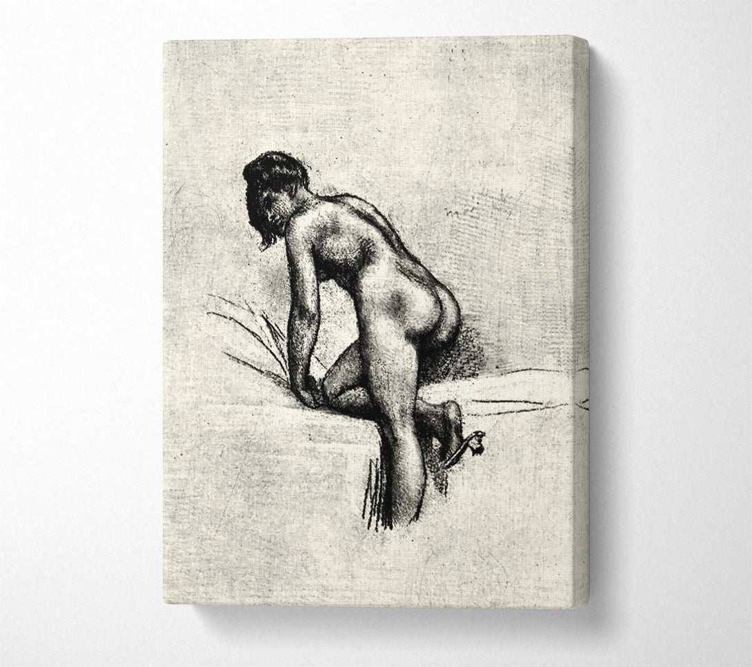  A Canvas Print of Felicien Rops Alleine Canvas Print