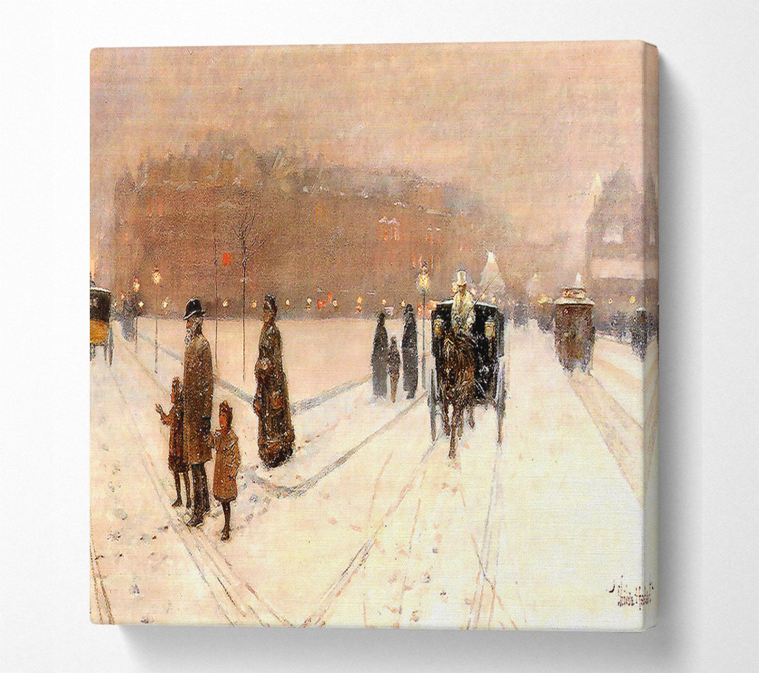  A Canvas Print of Hassam An Urban Fairy Tale Land Canvas Art