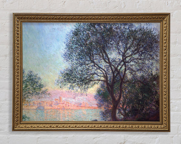 Monet Antibes Seen From La Salis Framed Print