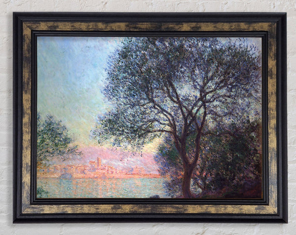 Monet Antibes Seen From La Salis Framed Print