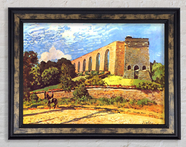 Sisley Aqueduct In Port Marly Framed Print
