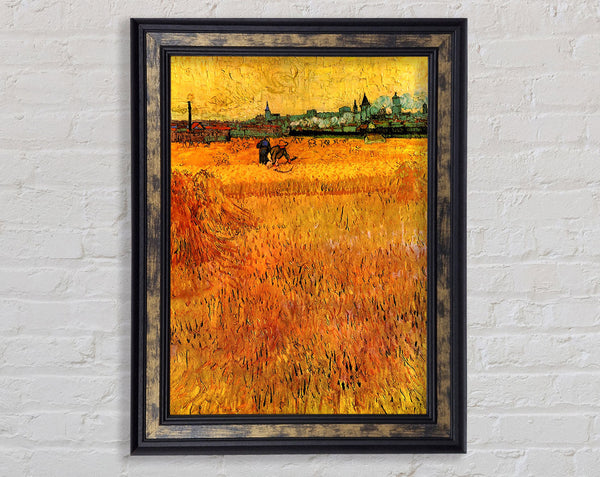 Van Gogh Arles View From The Wheat Fields Framed Print