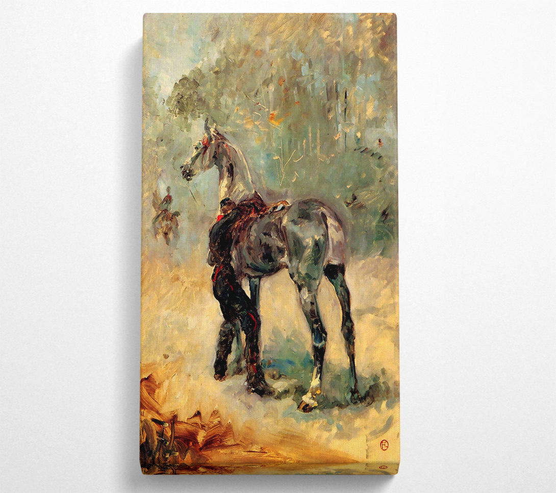  A Canvas Print of Toulouse Lautrec Artilleryman And His Horse Canvas Art