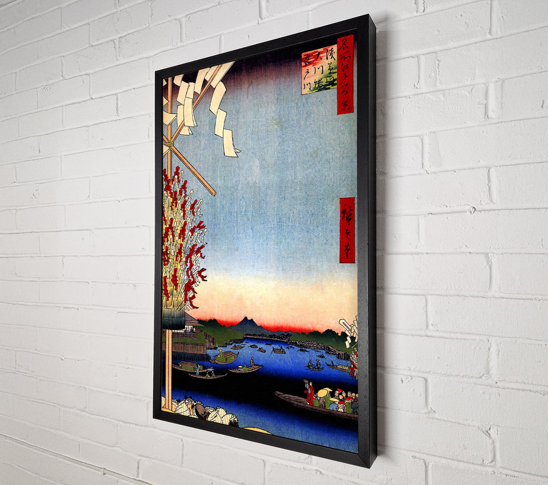  A Canvas Print of Hiroshige Asakusa River Canvas Art