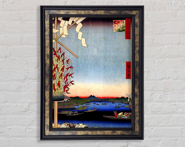 Hiroshige Asakusa River Framed Print