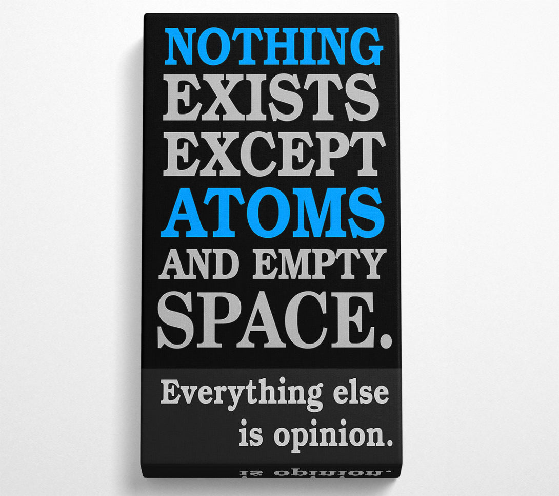  A Canvas Print of Motivational Quote Atomist Quote From Democritus Canvas Wall Art