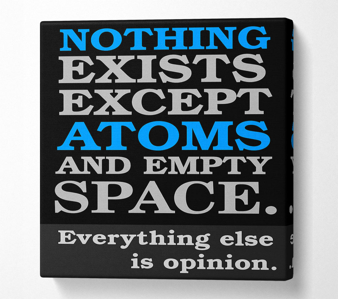  A Canvas Print of Motivational Quote Atomist Quote From Democritus Canvas Wall Art