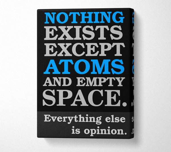  A Canvas Print of Motivational Quote Atomist Quote From Democritus Canvas Wall Art