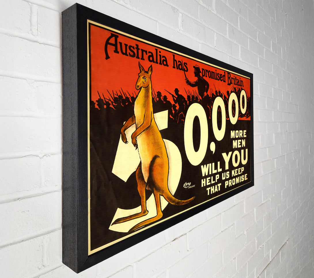  A Canvas Print of Australia Has Promised Britain Canvas Wall Art