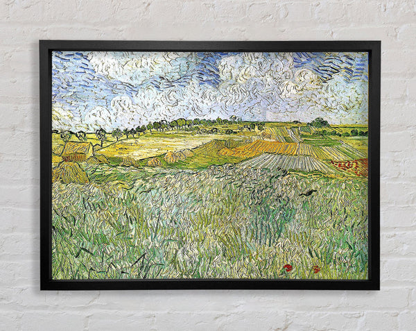Van Gogh Auvers With Rain Clouds Framed Print