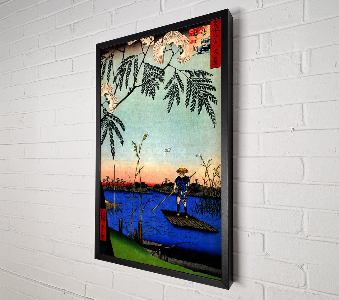  A Canvas Print of Hiroshige Ayase River Canvas Print