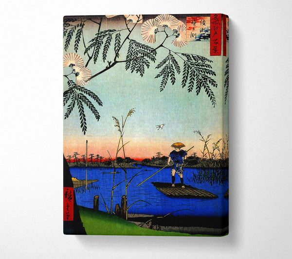  A Canvas Print of Hiroshige Ayase River Canvas Print