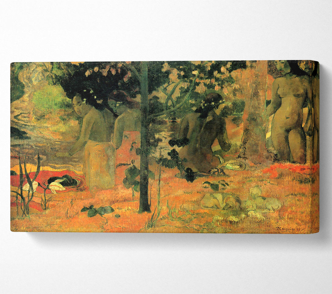 A Canvas Print of Gauguin Badende Canvas Art