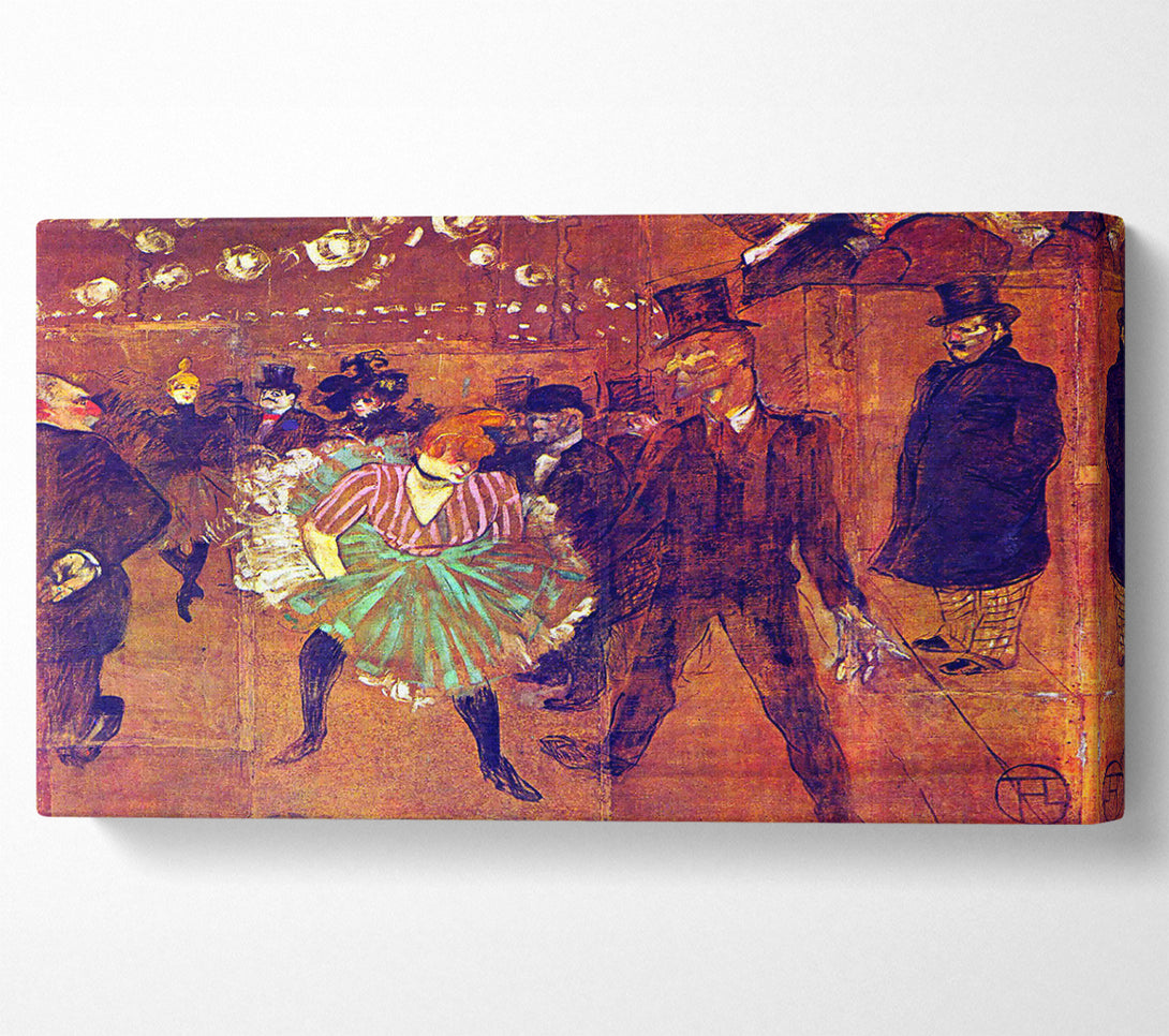  A Canvas Print of Toulouse Lautrec Ball At Moulin-Rouge Canvas Art
