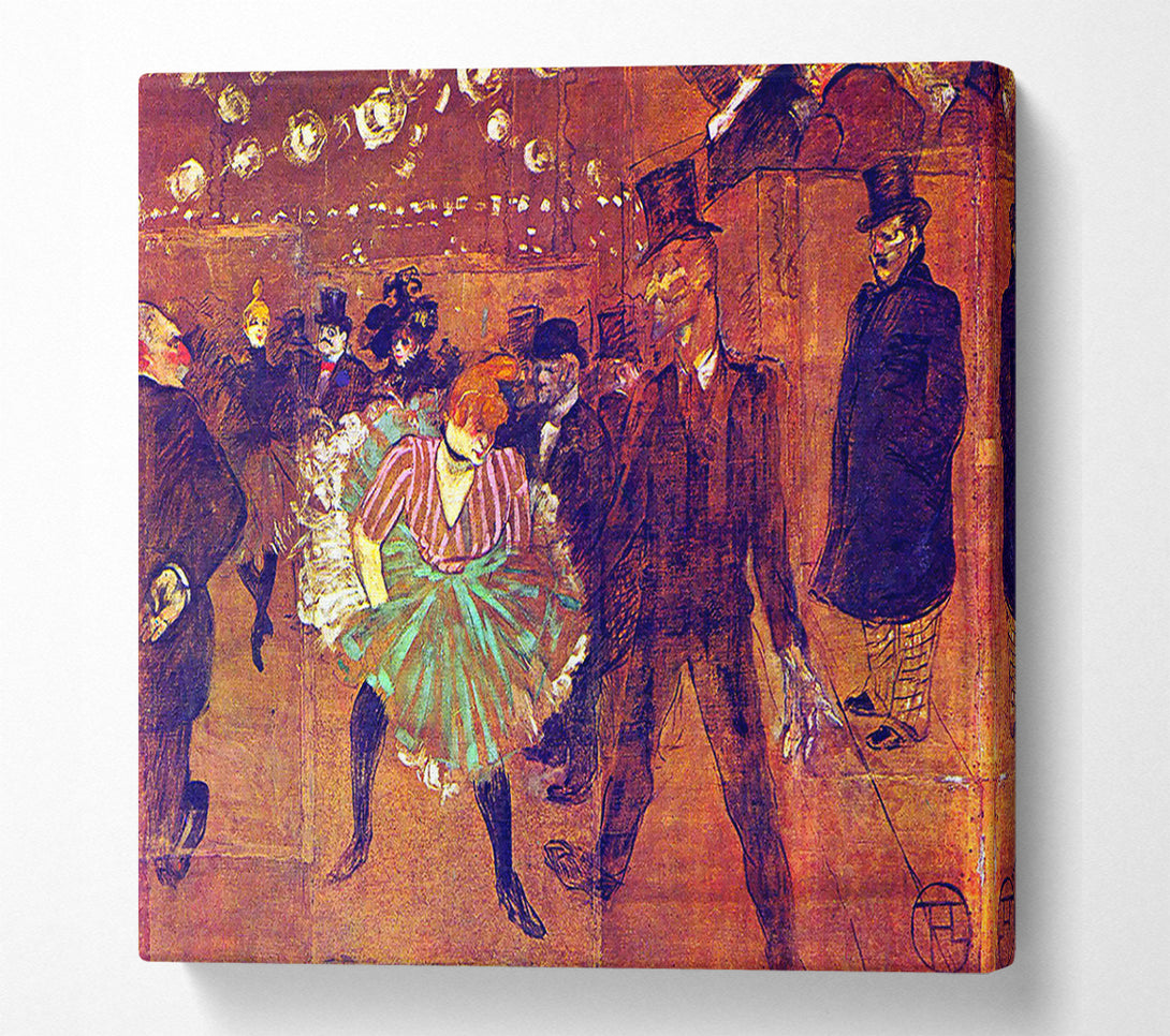  A Canvas Print of Toulouse Lautrec Ball At Moulin-Rouge Canvas Art
