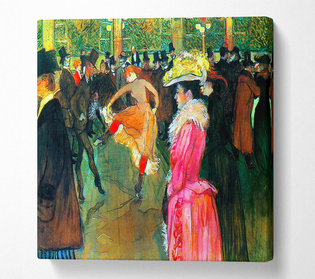  A Canvas Print of Toulouse Lautrec Ball In The Moulin Rouge Canvas Art