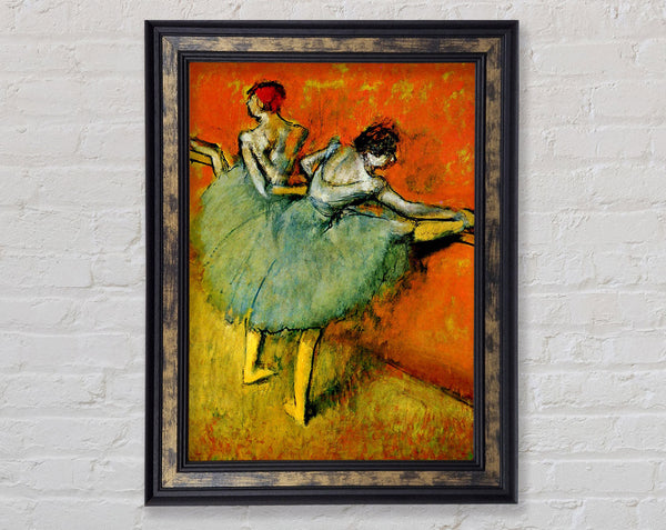 Degas Ballerina Twins Framed Print