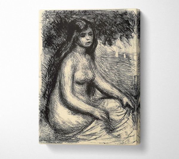  A Canvas Print of Renoir Bather 3 Canvas Wall Art
