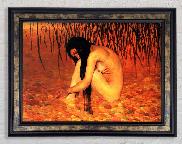 Felix Vallotton Bathing Framed Print