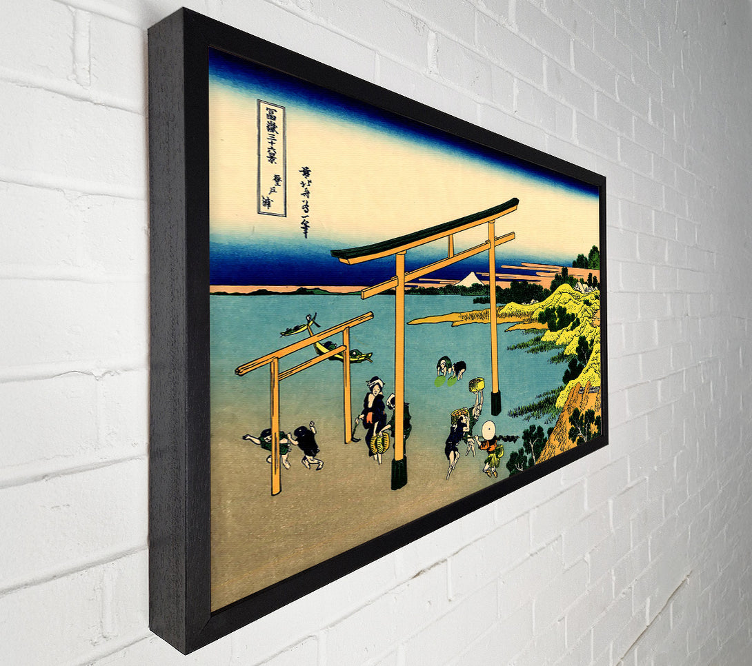  A Canvas Print of Hokusai Bay Of Noboto Canvas Print