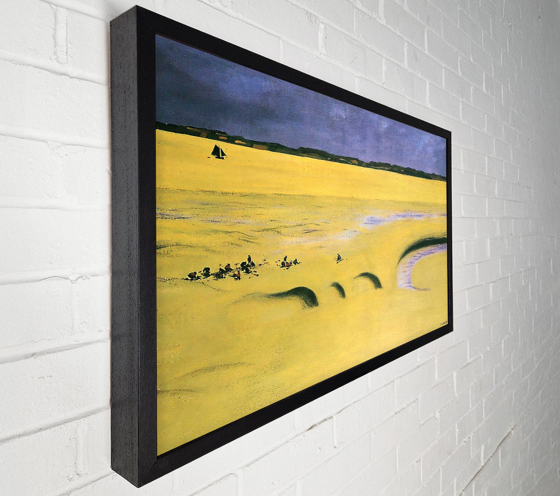  A Canvas Print of Felix Vallotton Beach At Low Tide Canvas Print