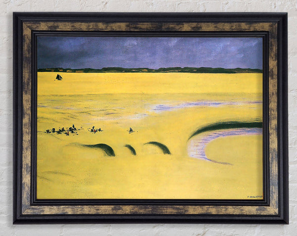 Felix Vallotton Beach At Low Tide Framed Print
