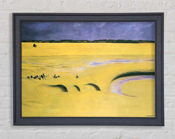 Felix Vallotton Beach At Low Tide Framed Print