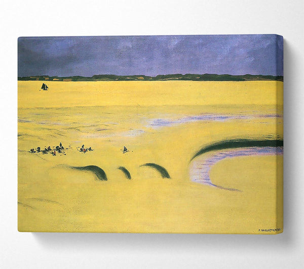  A Canvas Print of Felix Vallotton Beach At Low Tide Canvas Print