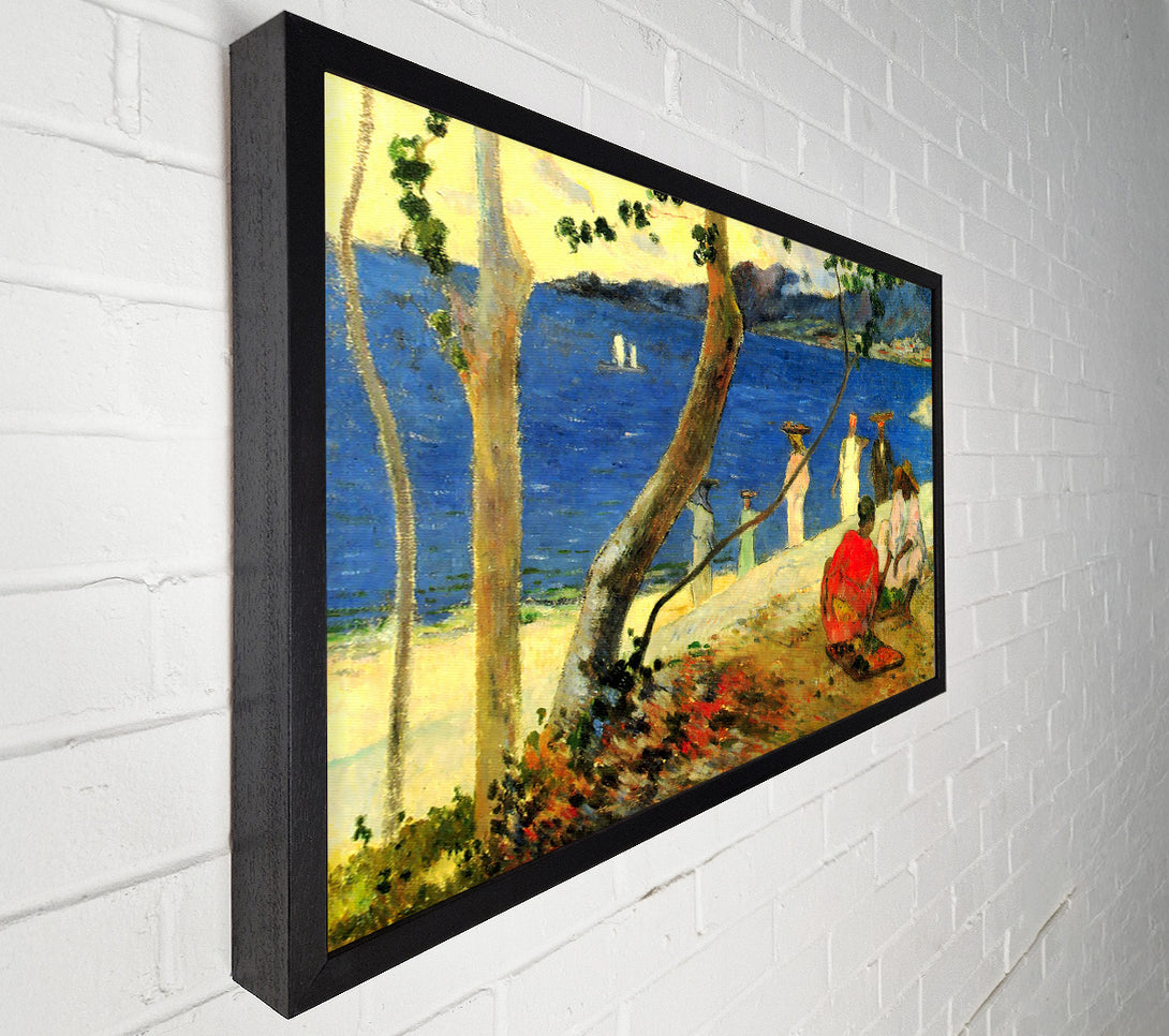 A Canvas Print of Gauguin Beach Scene Canvas Wall Art