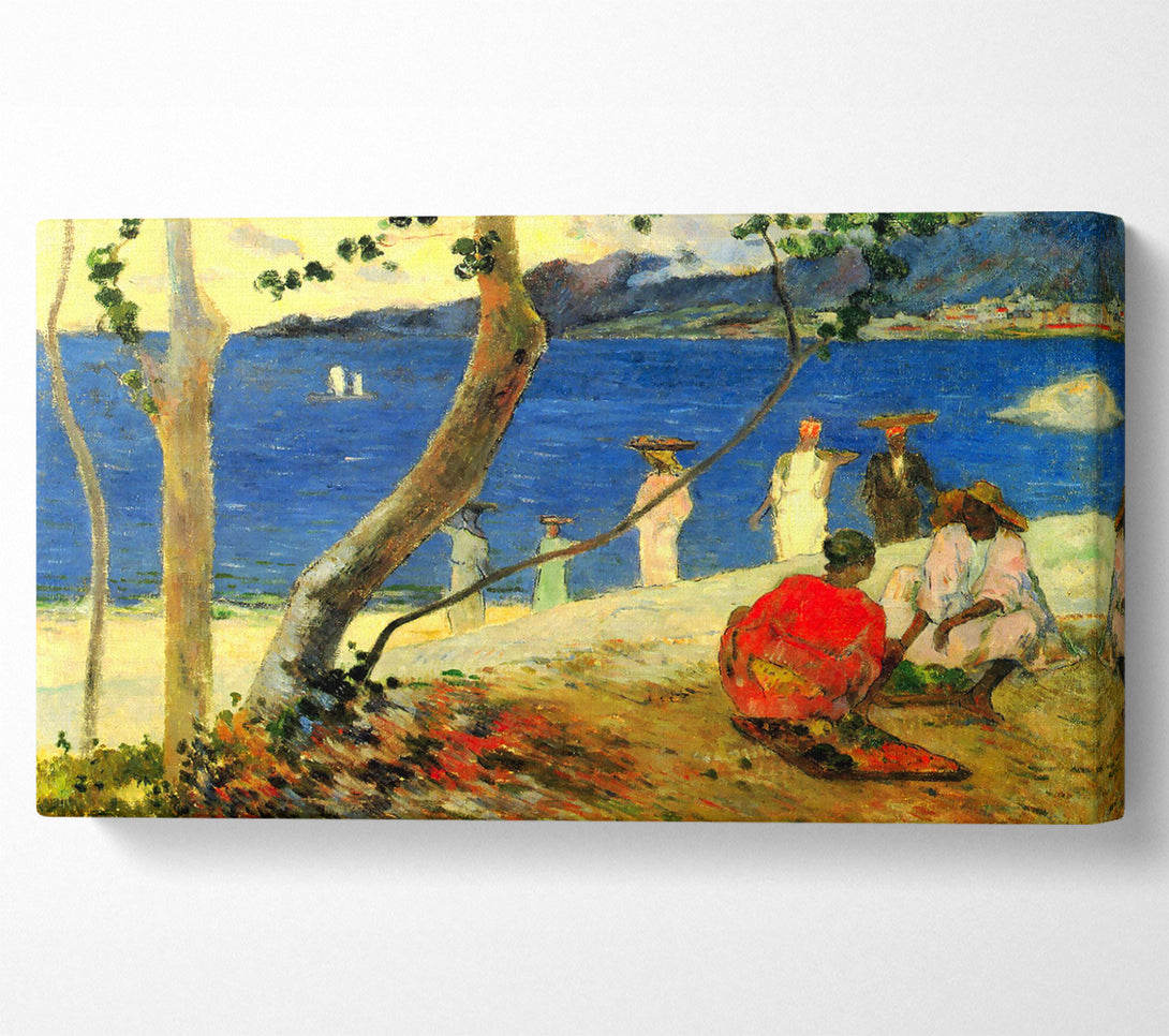  A Canvas Print of Gauguin Beach Scene Canvas Wall Art