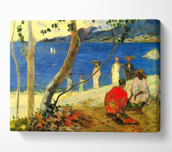  A Canvas Print of Gauguin Beach Scene Canvas Wall Art