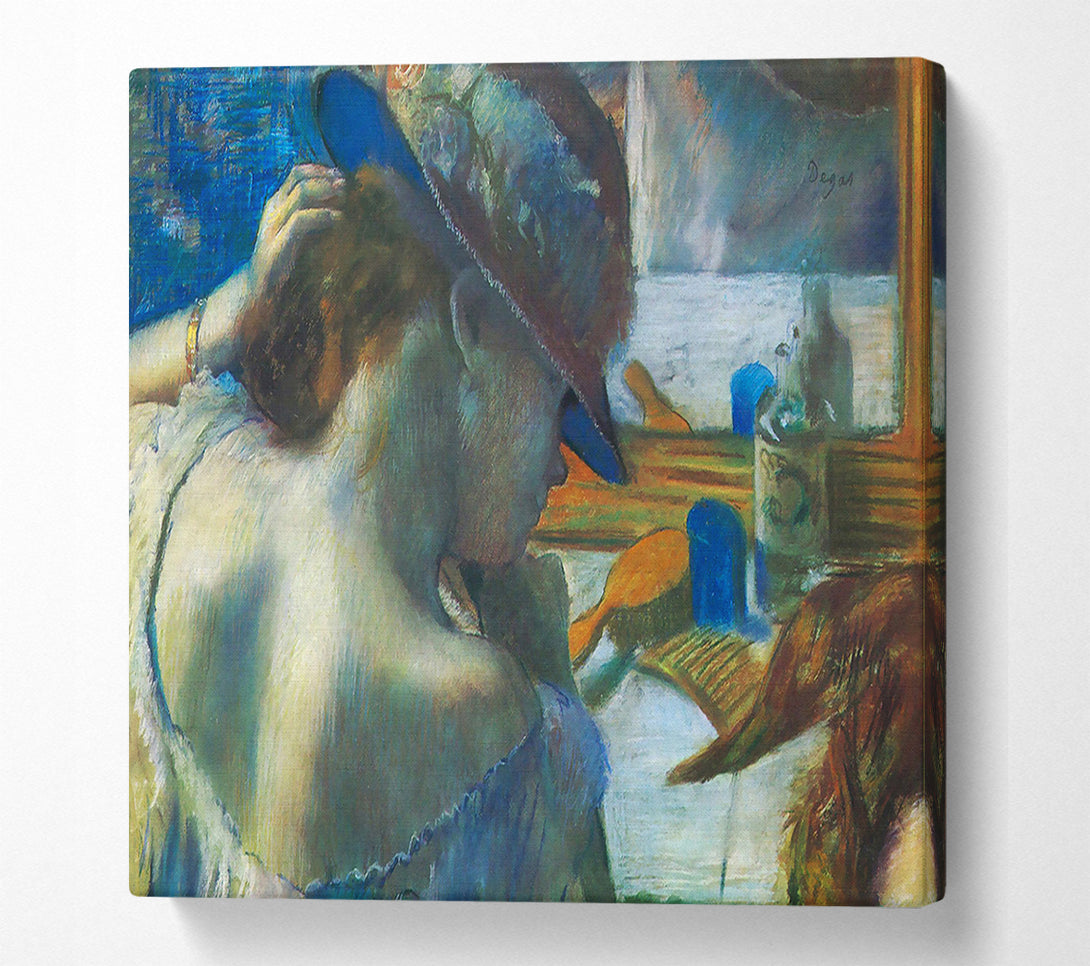  A Canvas Print of Degas Before The Mirror Canvas Print