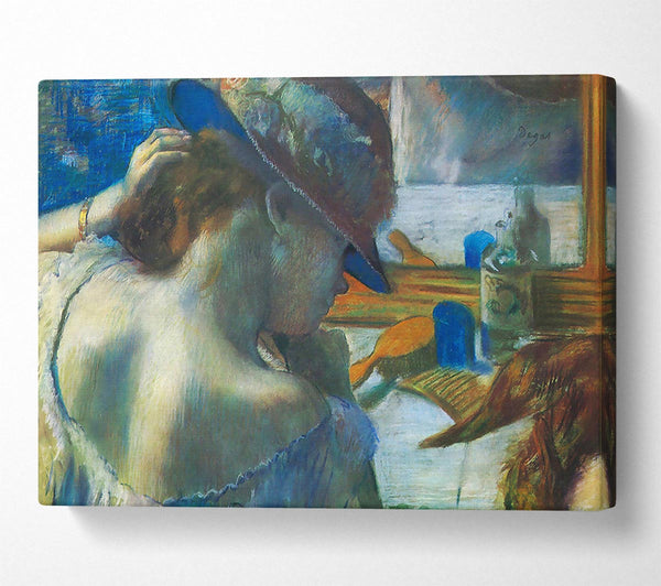  A Canvas Print of Degas Before The Mirror Canvas Print