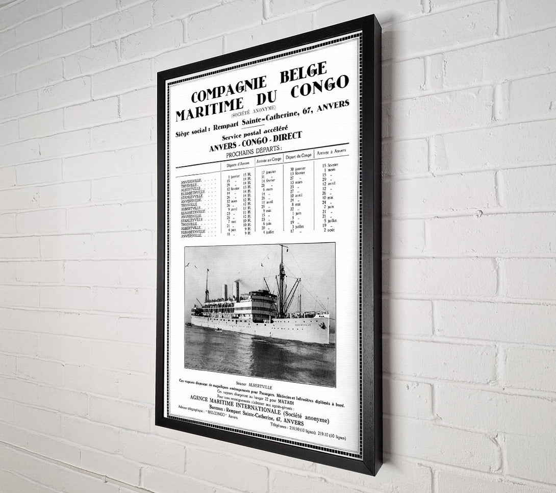  A Canvas Print of Belgian Congo Canvas Art