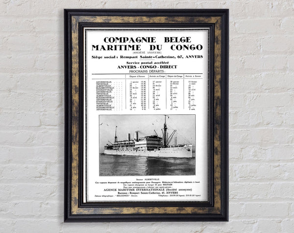 Belgian Congo Framed Print